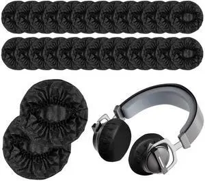 500 PCS Disposable Headphone Covers, 11 cm Headphone Covers Bulk Non-Woven Sanitary Fabric Earphone Cover for Libraries, Gyms, Electronics Stores, Learning, Sports and Gaming-Black 500 PCS Disposable Headphone Covers, 11 cm Headphone Covers Bulk Non-Woven Sanitary Fabric Earphone Cover for Libraries, Gyms, Electronics Stores, Learning, Sports and Gaming-Black