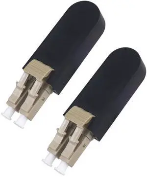 LC/OM2 Fiber Optic Loopback Adapter Optical Cable 50/125 Multimode Test Adapter Connector for Testing Applications, 2 Pack LC/OM2 Fiber Optic Loopback Adapter Optical Cable 50/125 Multimode Test Adapter Connector for Testing Applications, 2 Pack