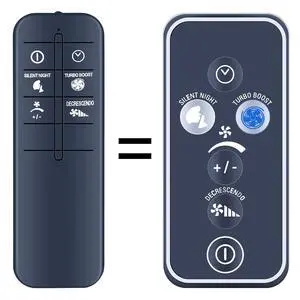 New Replacement Remote Control for Rowenta Fan Turbo Silence Extreme VU5670 | for VF567X VU567X VU5670F0 VU5670F2 New Replacement Remote Control for Rowenta Fan Turbo Silence Extreme VU5670 | for VF567X VU567X VU5670F0 VU5670F2
