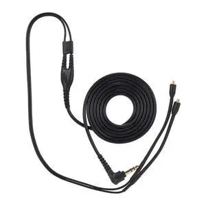 MMCX Replacement Headphone Cable, TPE Headphone Extension Cable with 3.5mm Plug for se215 se425 se535 se846 ue900(Black Without mic) MMCX Replacement Headphone Cable, TPE Headphone Extension Cable with 3.5mm Plug for se215 se425 se535 se846 ue900(Black Without mic)