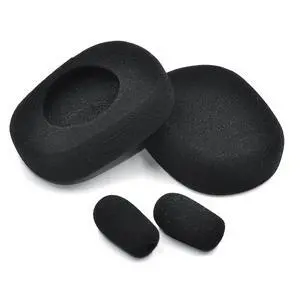 Replacement Cushion Ear Pads Kit for BlueParrott B450-XT Bluetooth Headset (Black, Foam Ear Cushions + Microphone Foam) Replacement Cushion Ear Pads Kit for BlueParrott B450-XT Bluetooth Headset (Black, Foam Ear Cushions + Microphone Foam)