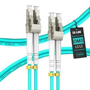 OM3 LSZH Multimode LC to LC Fiber Optic Patch Cable 20m/66ft | UPC Duplex 50/125um Fiber Optic Cord, 10GB 40GB Fiber Jumper for SFP+ Transceiver, Data Center Switch OM3 LSZH Multimode LC to LC Fiber Optic Patch Cable 20m/66ft | UPC Duplex 50/125um Fiber Optic Cord, 10GB 40GB Fiber Jumper for SFP+ Transceiver, Data Center Switch