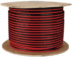 Electronics SWRB16-500 Zip Wire 16 Gauge 500-Foot Each (Red and Black) | AWG rated 2 conductor cord, color-coded jacket, flexible stranded build for installer shops and home use Electronics SWRB16-500 Zip Wire 16 Gauge 500-Foot Each (Red and Black) | AWG rated 2 conductor cord, color-coded jacket, flexible stranded build for installer shops and home use