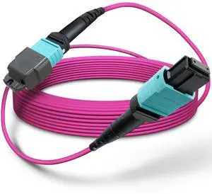 40ft OFNP MTP/MPO Fiber Cable 12 Strand Female, MTP to MTP OM4 Multimode Fiber Optic Ptach Cord, Type B Plenum MTP Jumpers 40ft OFNP MTP/MPO Fiber Cable 12 Strand Female, MTP to MTP OM4 Multimode Fiber Optic Ptach Cord, Type B Plenum MTP Jumpers