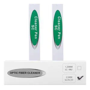 Fiber Optic Cleaning Pen,2PCS Fiber Optic Cleaner Pen for 2.5mm Ferrules SC,FC,ST,SC/APC and FC/APC,800+ Clean Times Fiber Optic Cleaning Pen,2PCS Fiber Optic Cleaner Pen for 2.5mm Ferrules SC,FC,ST,SC/APC and FC/APC,800+ Clean Times