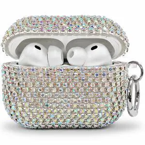 Bling Case Compatible with AirPods Pro 3 (2025), Sparkling Diamond Case for AirPods Pro 3 Case Bling Rhinestones Case for Women, Shockproof Protective Cute Cover with Keychain (Colorful) Bling Case Compatible with AirPods Pro 3 (2025), Sparkling Diamond Case for AirPods Pro 3 Case Bling Rhinestones Case for Women, Shockproof Protective Cute Cover with Keychain (Colorful)