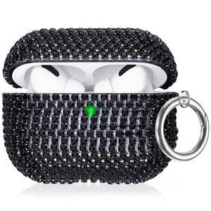 Bling Case Compatible with AirPods Pro 3 (2025), Sparkling Diamond Case for AirPods Pro 3 Case Bling Rhinestones Case for Women, Shockproof Protective Cute Cover with Keychain (Black) Bling Case Compatible with AirPods Pro 3 (2025), Sparkling Diamond Case for AirPods Pro 3 Case Bling Rhinestones Case for Women, Shockproof Protective Cute Cover with Keychain (Black)