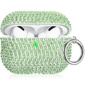 Bling Case Compatible with AirPods Pro 3 (2025), Sparkling Diamond Case for AirPods Pro 3 Case Bling Rhinestones Case for Women, Shockproof Protective Cute Cover with Keychain (Green) Bling Case Compatible with AirPods Pro 3 (2025), Sparkling Diamond Case for AirPods Pro 3 Case Bling Rhinestones Case for Women, Shockproof Protective Cute Cover with Keychain (Green)