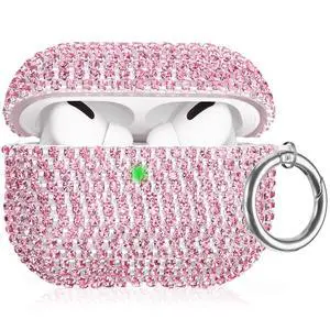 Bling Case Compatible with AirPods Pro 3 (2025), Sparkling Diamond Case for AirPods Pro 3 Case Bling Rhinestones Case for Women, Shockproof Protective Cute Cover with Keychain (Pink) Bling Case Compatible with AirPods Pro 3 (2025), Sparkling Diamond Case for AirPods Pro 3 Case Bling Rhinestones Case for Women, Shockproof Protective Cute Cover with Keychain (Pink)