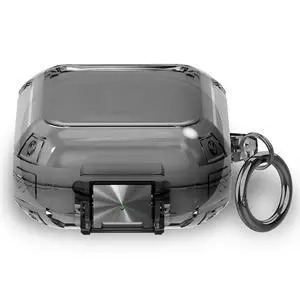 Case for Beats Fit Pro (2012), Clear Protective Cover Compatible with Beats Fit Pro Case Cover with Safety Lock, Shockproof TPU Shell with Carabiner (Clear Black) Case for Beats Fit Pro (2012), Clear Protective Cover Compatible with Beats Fit Pro Case Cover with Safety Lock, Shockproof TPU Shell with Carabiner (Clear Black)