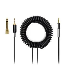Audio DJ Headphone Cable Cord Line Plug Compatible with Pioneer HDJ500 HDJ700 HDJ1500 HDJ 500 700 1500 Headset Extended Coiled Spring Dj Wire Audio DJ Headphone Cable Cord Line Plug Compatible with Pioneer HDJ500 HDJ700 HDJ1500 HDJ 500 700 1500 Headset Extended Coiled Spring Dj Wire