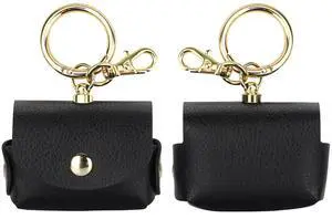 Case for AirPods Pro AirPods 3 Charging Case, Soft Leather Protective Cover with Keychain Clip Ring Loop for Air Pods Pro 1st (2019) / Air Pods Pro 2nd (2022) / Air Pods 3 Men Women (Black) Case for AirPods Pro AirPods 3 Charging Case, Soft Leather Protective Cover with Keychain Clip Ring Loop for Air Pods Pro 1st (2019) / Air Pods Pro 2nd (2022) / Air Pods 3 Men Women (Black)