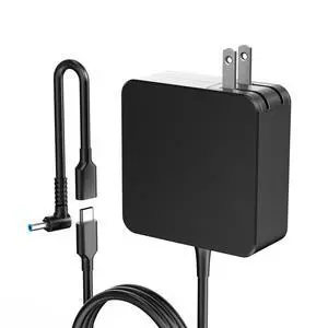 65W Laptop Charger Replacement for HP, USB-C & 4.5mm Blue Tip | Fast Charging for EliteBook, ProBook, OmniBook, Stream, Spectre, Pavilion, Envy, Chromebook Power Supply with 6FT Cord 65W Laptop Charger Replacement for HP, USB-C & 4.5mm Blue Tip | Fast Charging for EliteBook, ProBook, OmniBook, Stream, Spectre, Pavilion, Envy, Chromebook Power Supply with 6FT Cord