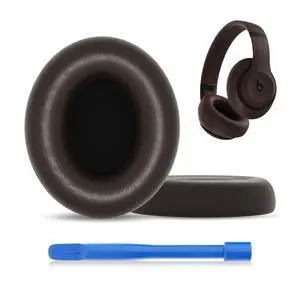 Replacement Ear Pads Cover Compatible with Beats Studio Pro Over-Ear Headphone, Brown Ear Pads Cushions Replacement Ear Pads Cover Compatible with Beats Studio Pro Over-Ear Headphone, Brown Ear Pads Cushions