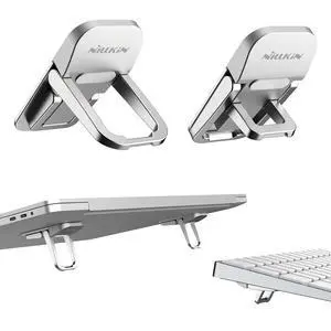 Computer Keyboard Stand for Desktop with 3 Adjustable Angles, Mini Laptop Feet, Flip Keyboard Riser Feet for Keyboards, Laptop Stand for MacBook, Dell, HP, Other 14-16 Inches, Silver Computer Keyboard Stand for Desktop with 3 Adjustable Angles, Mini Laptop Feet, Flip Keyboard Riser Feet for Keyboards, Laptop Stand for MacBook, Dell, HP, Other 14-16 Inches, Silver