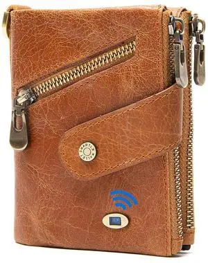 Smart Tracker Wallet for Men,Compatible with Android and iOS, Mens Wallet GPS Tracker Card Holder With Men Gift for Christmas. (Carbon Black) (Wallet, Brown) Smart Tracker Wallet for Men,Compatible with Android and iOS, Mens Wallet GPS Tracker Card Holder With Men Gift for Christmas. (Carbon Black) (Wallet, Brown)