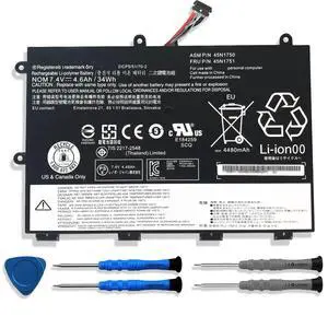 45N1750 Laptop Battery, 7.4V 34Wh 4600mAh 4-Cell Compatible with Lenovo ThinkPad Yoga 11E/ Yoga 11E Chromebook Series Notebook 45N1748 45N1749 45N1751 45N1750 Laptop Battery, 7.4V 34Wh 4600mAh 4-Cell Compatible with Lenovo ThinkPad Yoga 11E/ Yoga 11E Chromebook Series Notebook 45N1748 45N1749 45N1751