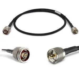 3 ft UltraFlex240 Low-Loss Coax Cable - PL259 Male to N Male | Ultra-Flexible 50 Ohm 240-Size Coaxial Jumper Cable for CB, HAM, Shortwave & VHF/UHF Radios and Antennas - ANT-141-032-03 3 ft UltraFlex240 Low-Loss Coax Cable - PL259 Male to N Male | Ultra-Flexible 50 Ohm 240-Size Coaxial Jumper Cable for CB, HAM, Shortwave & VHF/UHF Radios and Antennas - ANT-141-032-03