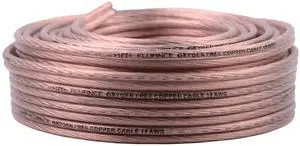 12AWG 50ft Speaker Wire, Oxygen-Free Copper Cable, for Hi-Fi Set-up, Home Theaters, Bookshelf or Floor-Standing Speakers 12AWG 50ft Speaker Wire, Oxygen-Free Copper Cable, for Hi-Fi Set-up, Home Theaters, Bookshelf or Floor-Standing Speakers