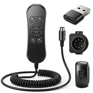 6 Button 7 Pin Lift Chair Remote Controller Version A | Compatible with HHC HSW306 Hand Control, Hand Control Switch Replacement 6 Button 7 Pin Lift Chair Remote Controller Version A | Compatible with HHC HSW306 Hand Control, Hand Control Switch Replacement