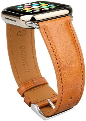 Leather Bands Compatible with Apple Watch Band 42mm 44mm 45mm 49mm Ultra, Replacement Band Leather Strap for Men iWatch Ultra 3/2/1 Series 9 8 7 6 5 4 Leather Bands Compatible with Apple Watch Band 42mm 44mm 45mm 49mm Ultra, Replacement Band Leather Strap for Men iWatch Ultra 3/2/1 Series 9 8 7 6 5 4