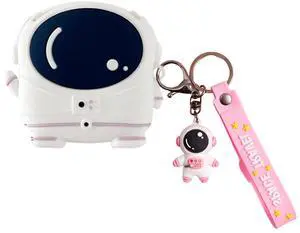 Silicone Case Compatible with SHOKZ OpenFit 2 with Pendant, Cute Cartoon Astronaut Shockproof Protective Case for Men Women Silicone Case Compatible with SHOKZ OpenFit 2 with Pendant, Cute Cartoon Astronaut Shockproof Protective Case for Men Women