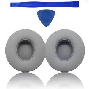 Replacement Ear Pads for Beats Solo 3, Ear Cushions for Beats Solo 2 & Solo 3 Wireless/Wired Headphones, Replacement Ear Pads Cushion Cover Comfortable Durable Cushion (Gray) Replacement Ear Pads for Beats Solo 3, Ear Cushions for Beats Solo 2 & Solo 3 Wireless/Wired Headphones, Replacement Ear Pads Cushion Cover Comfortable Durable Cushion (Gray)