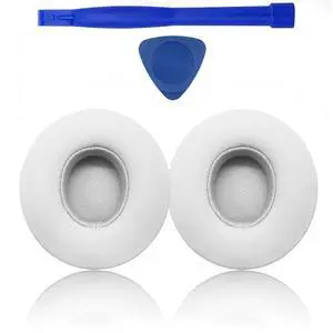 Replacement Ear Pads for Beats Solo 3, Ear Cushions for Beats Solo 2 & Solo 3 Wireless/Wired Headphones, Replacement Ear Pads Cushion Cover Comfortable Durable Cushion (White) Replacement Ear Pads for Beats Solo 3, Ear Cushions for Beats Solo 2 & Solo 3 Wireless/Wired Headphones, Replacement Ear Pads Cushion Cover Comfortable Durable Cushion (White)