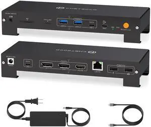 USB C Laptop Docking Station 3 Monitors 4K with 120W Power Supply 15-in-1 Thunderbolt Dock for Multiple Monitors with 2DP and HDMI Port PD100W/10Gbps USB/SD&TF/Ethernet etc (macOS-No Extended Mode) USB C Laptop Docking Station 3 Monitors 4K with 120W Power Supply 15-in-1 Thunderbolt Dock for Multiple Monitors with 2DP and HDMI Port PD100W/10Gbps USB/SD&TF/Ethernet etc (macOS-No Extended Mode)