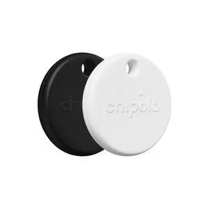 POP Tracker Tag - Colorful, Compatible, Loud Bluetooth Tracker with Call Your Phone & Out of Range Alert, Works with Apple Find My or Google's Find My Device - 2 Pack (White, Black) POP Tracker Tag - Colorful, Compatible, Loud Bluetooth Tracker with Call Your Phone & Out of Range Alert, Works with Apple Find My or Google's Find My Device - 2 Pack (White, Black)