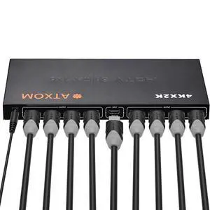 HDMI Splitter 1 in 8 Out - 1x8 HDMI Display Duplicate/Mirror - Powered Splitter Full HD 1080P, 4K - One Source to Eight Identical Displays HDMI Splitter 1 in 8 Out - 1x8 HDMI Display Duplicate/Mirror - Powered Splitter Full HD 1080P, 4K - One Source to Eight Identical Displays