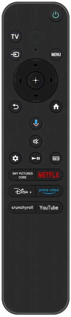 RMF-TX820U Replace Voice Remote w Backlight fit for Sony BRAVIA 3 Smart TV | K-43S30 K-75S30 K-75XR70 K-85S30 K-85XR70 K-43XR70 K-50S30 K-50XR70 K-55S30 K-55XR70 K-65S30 RMF-TX920U RMF-TX820U Replace Voice Remote w Backlight fit for Sony BRAVIA 3 Smart TV | K-43S30 K-75S30 K-75XR70 K-85S30 K-85XR70 K-43XR70 K-50S30 K-50XR70 K-55S30 K-55XR70 K-65S30 RMF-TX920U