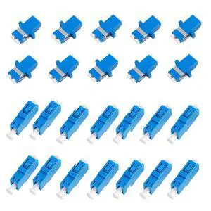 24 Pack LC Singlemode Fiber Optic Coupler Fiber Optic Cable Adapter - 10 PC LC to LC Duplex Singlemode & 14 PC LC-LC Simplex Singlemode 24 Pack LC Singlemode Fiber Optic Coupler Fiber Optic Cable Adapter - 10 PC LC to LC Duplex Singlemode & 14 PC LC-LC Simplex Singlemode