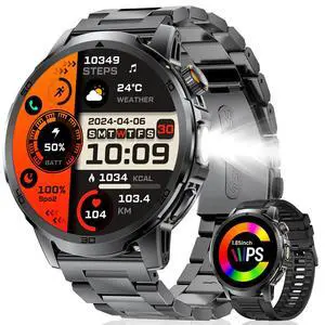 Smart Watches for Men 1000mAh 1.85" HD Military IP68 LED Light Sport | Large Battery Big Touch Screen 110+ Sports Modes Waterproof Smart Watches for Men 1000mAh 1.85" HD Military IP68 LED Light Sport | Large Battery Big Touch Screen 110+ Sports Modes Waterproof