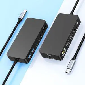 Surface Thunderbolt 4 Docking Station, Triple-Display via Dual HDMI + VGA with Power Adapter, Surface Dock Compatible with Surface Pro 12/11/10/9/8/X/7 & Surface Laptop 5/4/3, Surface Go, Studio Surface Thunderbolt 4 Docking Station, Triple-Display via Dual HDMI + VGA with Power Adapter, Surface Dock Compatible with Surface Pro 12/11/10/9/8/X/7 & Surface Laptop 5/4/3, Surface Go, Studio