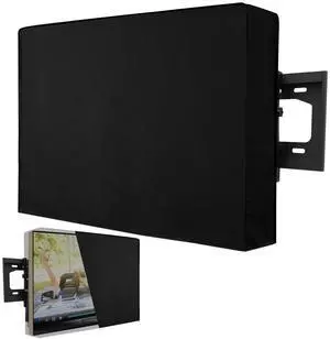 Weatherproof Outdoor TV Cover 52 to 55 Inch: Outside Waterproof Screen Protector, Television Cover for Wall Mounts & Stands (Black) Weatherproof Outdoor TV Cover 52 to 55 Inch: Outside Waterproof Screen Protector, Television Cover for Wall Mounts & Stands (Black)