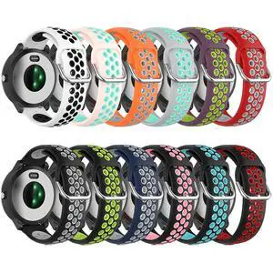 Breathable Band for Garmin Vivoactive 6/5/3, Soft Silicone Band Replacement for Garmin Venu Sq 2/Venu 2 Plus/Forerunner 55/Forerunner 165/Vivomove Sport/Vivomove Trend/Approach S40 S42 S12 Breathable Band for Garmin Vivoactive 6/5/3, Soft Silicone Band Replacement for Garmin Venu Sq 2/Venu 2 Plus/Forerunner 55/Forerunner 165/Vivomove Sport/Vivomove Trend/Approach S40 S42 S12