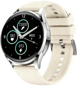 Smart Watch Fitness Tracker for iPhone Android for Women Men, Activity Tracker with Calorie & Step Counter, 150+ Sports, Daily Workout & Sleep MonitorIP68 Waterproof Smartwatch (Beige) Smart Watch Fitness Tracker for iPhone Android for Women Men, Activity Tracker with Calorie & Step Counter, 150+ Sports, Daily Workout & Sleep MonitorIP68 Waterproof Smartwatch (Beige)