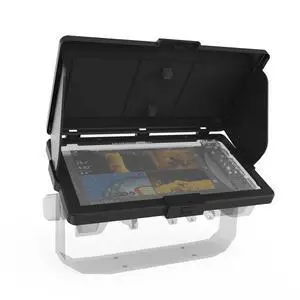 Sunvisor Cover for Humminbird Xplore 9 GPS Fish Finder,Black | Foldable sun visor minimizes screen glare,Splash resistant against rain and seawater splashes Sunvisor Cover for Humminbird Xplore 9 GPS Fish Finder,Black | Foldable sun visor minimizes screen glare,Splash resistant against rain and seawater splashes