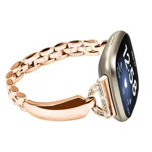 Metal Bands Compatible with Fitbit Sense 2/Sense/Versa 4/Versa 3, Bracelet Replacement Wristband for Women, Silver Black Copper Metal Bands Compatible with Fitbit Sense 2/Sense/Versa 4/Versa 3, Bracelet Replacement Wristband for Women, Silver Black Copper