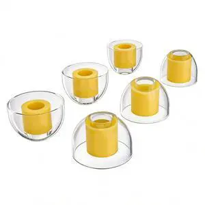 Hi-Fi Liquid Silicone Ear Tips L/M/S, Universal Replacement Earbuds Tips | 3 Pairs Anti-Slip Comfort Tips, Enhanced Bass & Noise Isolation, Fit 4mm-7mm Nozzle Wireless Earbuds, Yellow Hi-Fi Liquid Silicone Ear Tips L/M/S, Universal Replacement Earbuds Tips | 3 Pairs Anti-Slip Comfort Tips, Enhanced Bass & Noise Isolation, Fit 4mm-7mm Nozzle Wireless Earbuds, Yellow