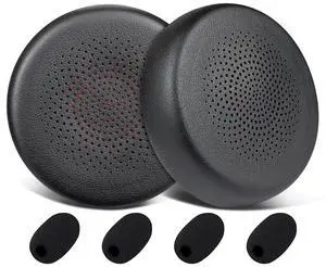 Earpads for Yealink BH70/WH64 Headsets with 4 Pcs Mic Foam Covers Earpads for Yealink BH70/WH64 Headsets with 4 Pcs Mic Foam Covers