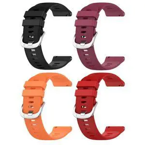 4-Pack Silicone Bands for GarminG Vivoactive 6 5 3/Forerunner 70/55/165 | Soft Sport Silicone Watch Strap for Men Women 4-Pack Silicone Bands for GarminG Vivoactive 6 5 3/Forerunner 70/55/165 | Soft Sport Silicone Watch Strap for Men Women
