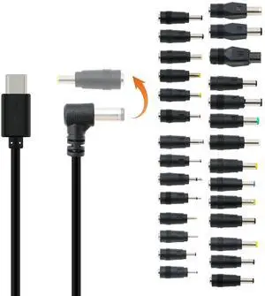 28Pcs Universal Power Adapter Kits 12V PD USB C Type C to DC Power Cable for PD Power Bank for KiPRO LCD Monitors 12V Devices, 70.8inches/1.8m 28Pcs Universal Power Adapter Kits 12V PD USB C Type C to DC Power Cable for PD Power Bank for KiPRO LCD Monitors 12V Devices, 70.8inches/1.8m