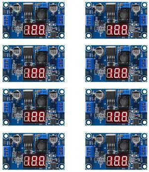 8pcs LM2596 Buck Converter - Step Down Regulator 4.0-40V to 1.25-37V DC, 36V to 24V to 12V to 5V Power Supply Module with LED Display 8pcs LM2596 Buck Converter - Step Down Regulator 4.0-40V to 1.25-37V DC, 36V to 24V to 12V to 5V Power Supply Module with LED Display