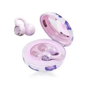 FairyClip A2 Open-Ear Earbuds, Clip On AI Translation Headphones, Wireless Adaptive Comfort Bluetooth 5.4 Waterproof 28H Earphone Makeup Mirror for Sports & Workouts Women Gifts, Purple Spots FairyClip A2 Open-Ear Earbuds, Clip On AI Translation Headphones, Wireless Adaptive Comfort Bluetooth 5.4 Waterproof 28H Earphone Makeup Mirror for Sports & Workouts Women Gifts, Purple Spots