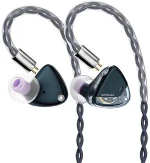 QUIETSEA II Dynamic Diaphragm Driver in Ear Monitors, 1DD HiFi Wired Earphones with Module IEM Cable 3.5mm/4.4mm (Blue) QUIETSEA II Dynamic Diaphragm Driver in Ear Monitors, 1DD HiFi Wired Earphones with Module IEM Cable 3.5mm/4.4mm (Blue)