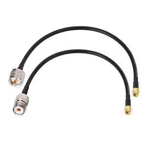 SMA Male to UHF SO239 Female & PL259 Male RG58 Coaxial Jumper Cable 12 inch 30cm (2-Pack) for Portable VNA Vector Network Analyzer Antenna Analyzer Spectrum Analyzer SWR Meter Tester SMA Male to UHF SO239 Female & PL259 Male RG58 Coaxial Jumper Cable 12 inch 30cm (2-Pack) for Portable VNA Vector Network Analyzer Antenna Analyzer Spectrum Analyzer SWR Meter Tester