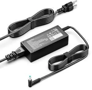 Replacement for HP Laptop Charger 65W Round Blue Tip Compatible with HP Chromebook 11 14 G3 G4 G5 X360 Series 11-v010wm 11-v020wm 11-ae110nr 11-ae120nr 14-x010wm 14-x015wm 14-ak040nr Replacement for HP Laptop Charger 65W Round Blue Tip Compatible with HP Chromebook 11 14 G3 G4 G5 X360 Series 11-v010wm 11-v020wm 11-ae110nr 11-ae120nr 14-x010wm 14-x015wm 14-ak040nr