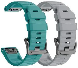 Compatible with Fenix 6 Pro Band 22mm Easy Fit for Fenix 5/Fenix 5 Plus/Fenix 6/Fenix 6 Pro/Forerunner 935/Forerunner 945/Approach S60/Quatix 5(Gray/Rock Blue) Compatible with Fenix 6 Pro Band 22mm Easy Fit for Fenix 5/Fenix 5 Plus/Fenix 6/Fenix 6 Pro/Forerunner 935/Forerunner 945/Approach S60/Quatix 5(Gray/Rock Blue)